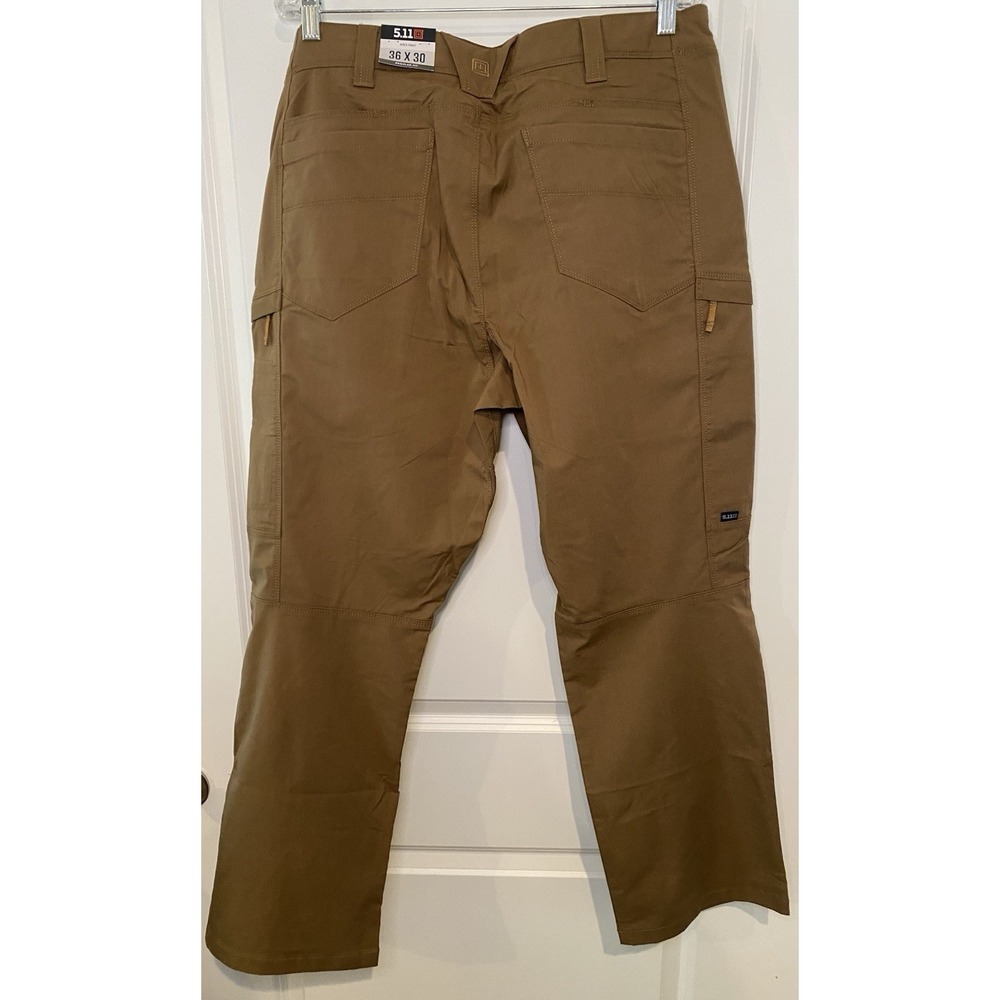5.11 Tactical Men's Apex Flex Tac Brown Cargo Pants 36x30 *NWT* - Picture 5 of 10